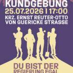 Kundgebung "DU bist der Regierung egal!"