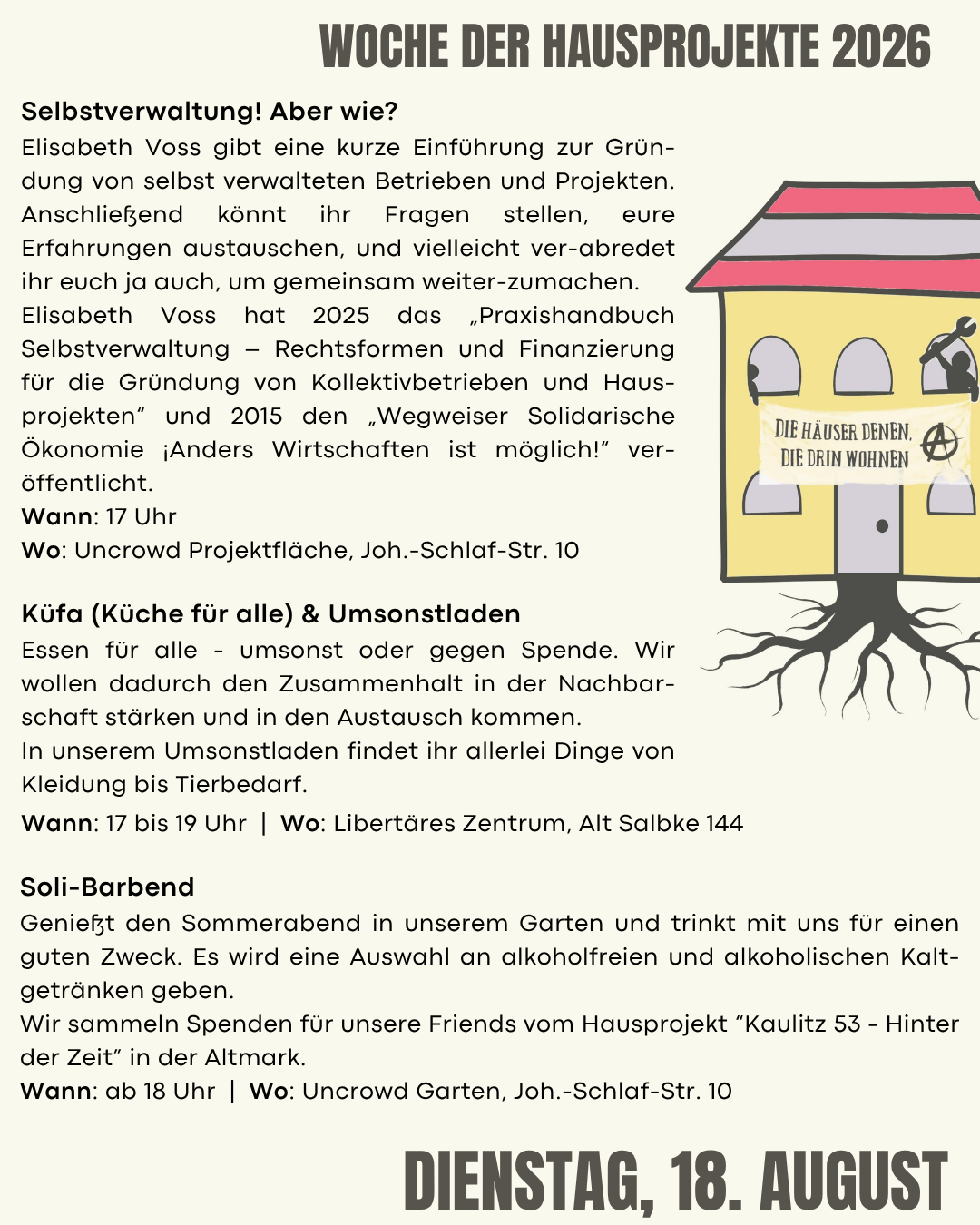 Selbstverwaltung! Aber wie? | Vortrag mit Elisabeth Voss in der Woche der Hausprojekte