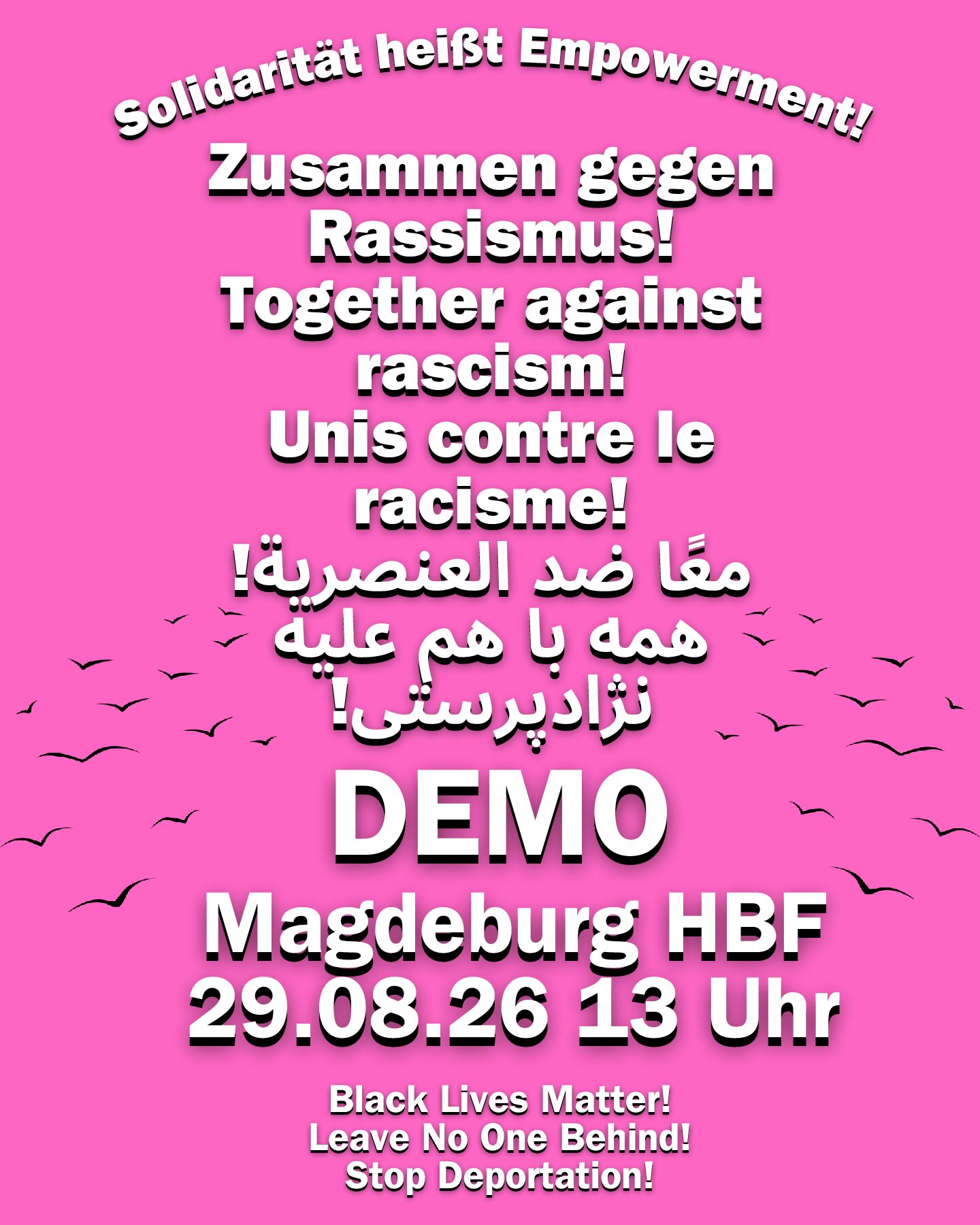 Demo! Zusammen gegen Rassismus!