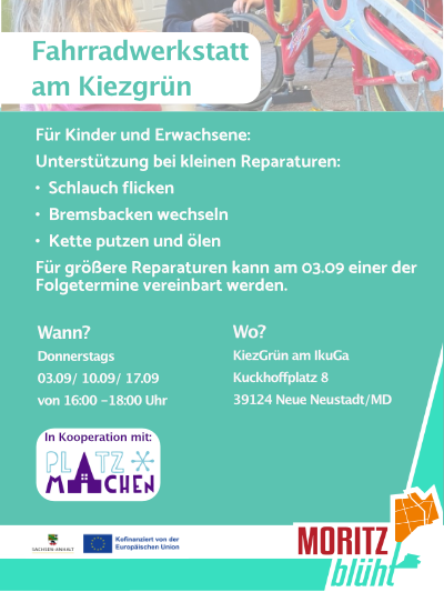 Fahrradwerkstatt am KiezGrün