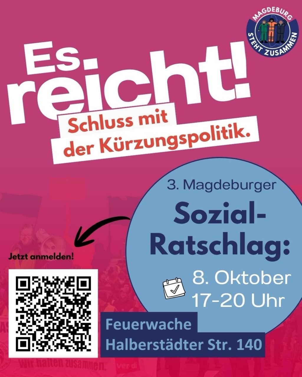 Es reicht! Schluss mit Kürzungspolitik.