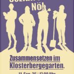 Sozialreform? NÖ!  Zusammensetzen im Klosterbergegarten